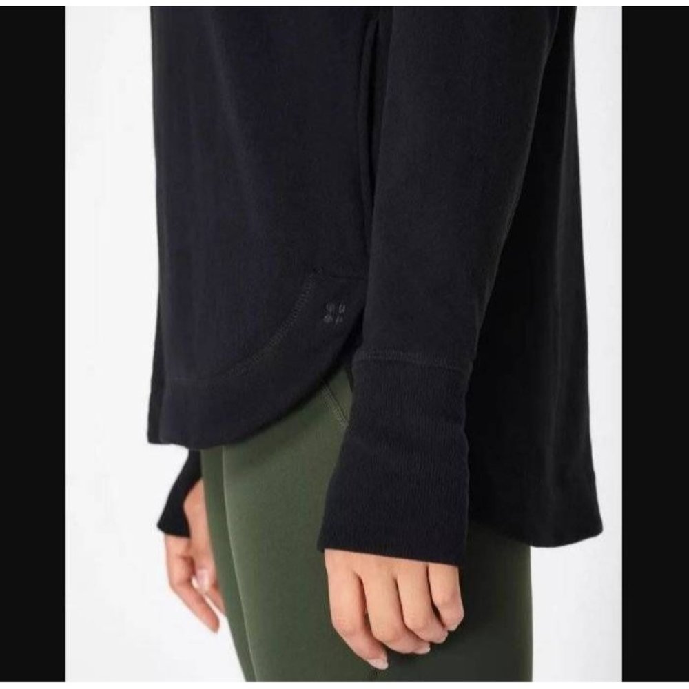 🆕 SWEATY BETTY Escape Luxe Hoodie Sweatshirt XX-Small Black - Picture 8 of 12